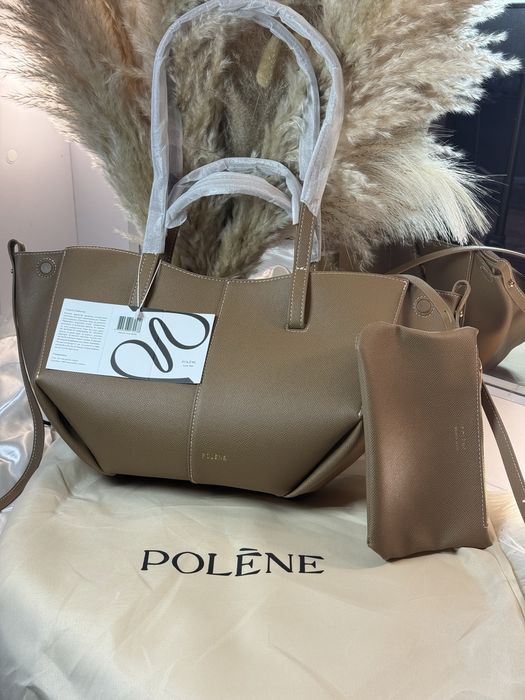 Сумка Polene + косметичка . Шопер полен