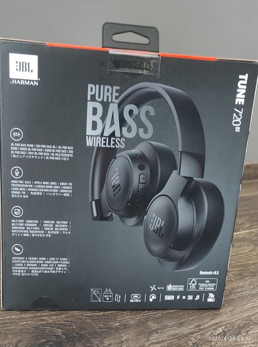 Słuchawki JBL TUNE 720 BT Nowe