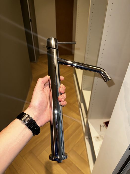 Zlew z baterią i korkiem klik-klak