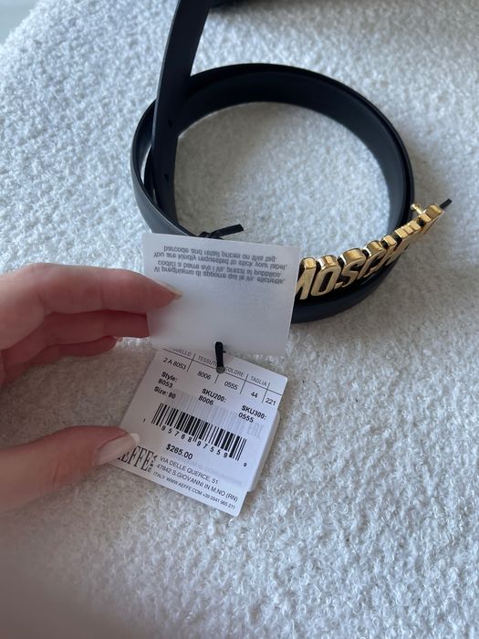 Pasek Moschino coulture M nowy piękny cudo