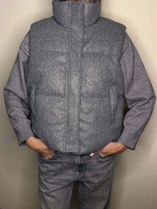 Жилетка безрукавка твідовий жилет кашеміровий мʼяка жилетка