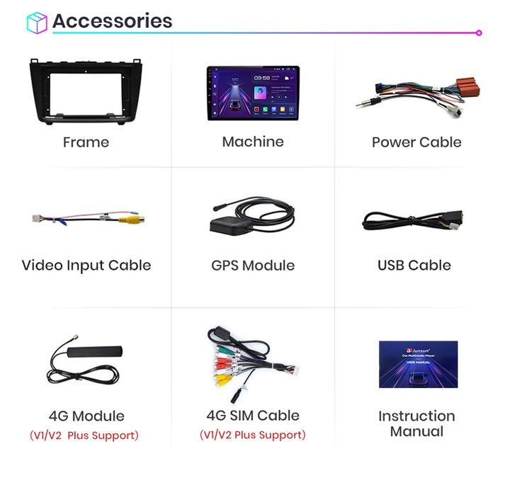 Rádio Android Mazda 6 2008 a 2015 com CANBUS Wi-Fi GPS Canbus 2/32GB