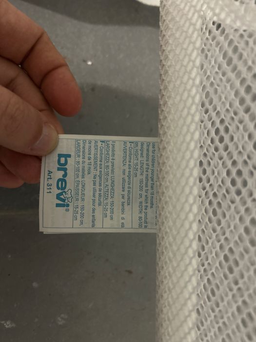 Rede proteccao cama crianca brevi