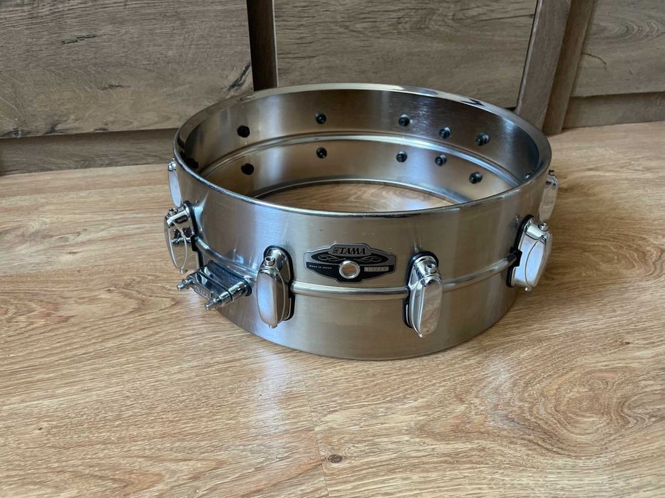 ! Top ! Werbel Tama PBS 255 Nickel-Over-Brass 14x5.5 perkusja evans