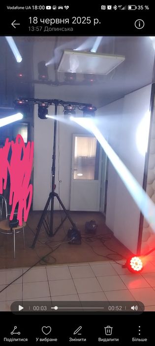 Стійка для світлових приладів