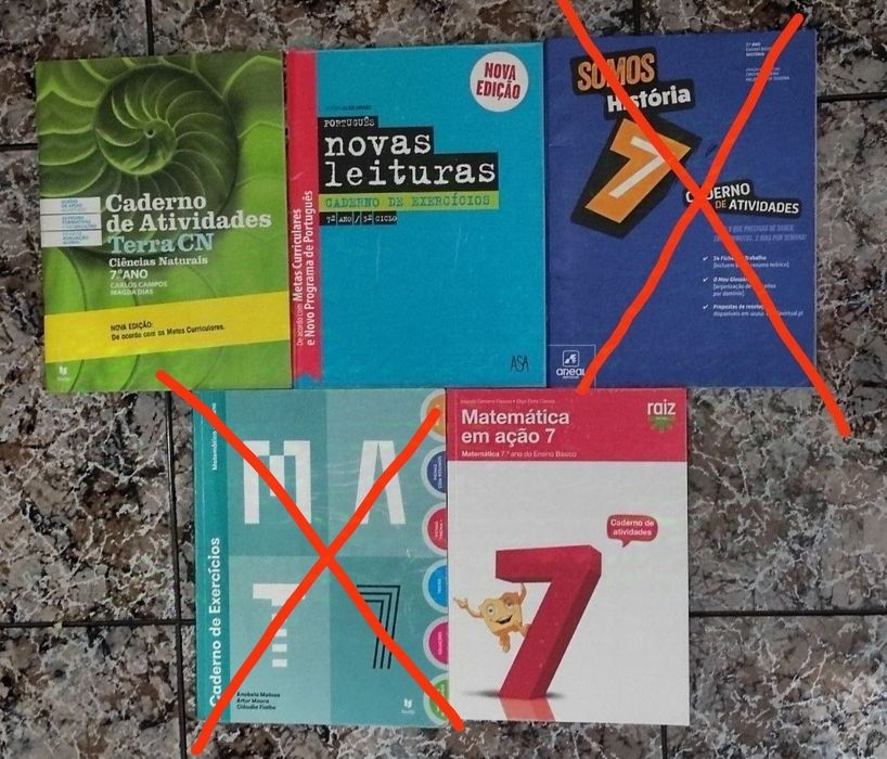 Cadernos de atividades do 7° ano