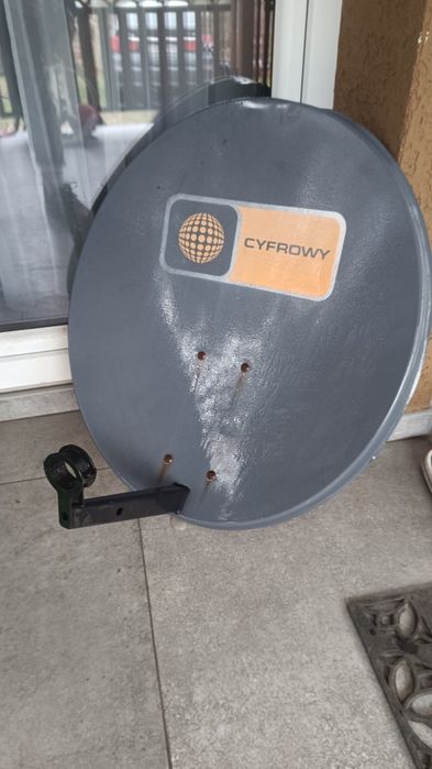 Antena satelitarna 60cm  owal czarna szara