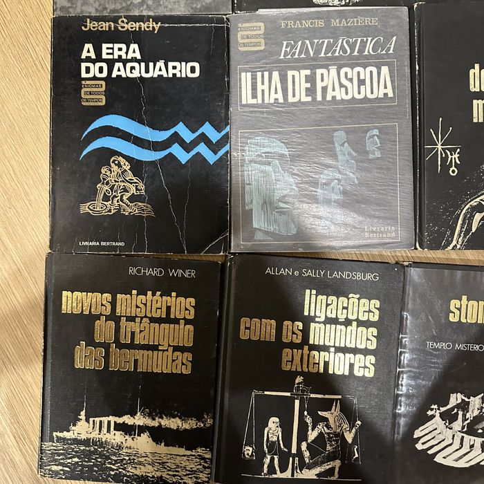 Lote livros OVNIS, teoria da conspiração, mistérios mundo, triângulo bermudas