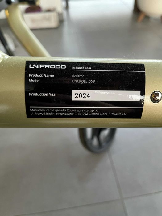 Chodzik balkonik czterokołowy Expondo z siedziskiem