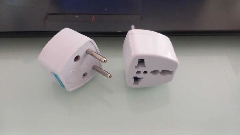Adaptador tomada estrangeira US UK AU para tomada europeia NOVO