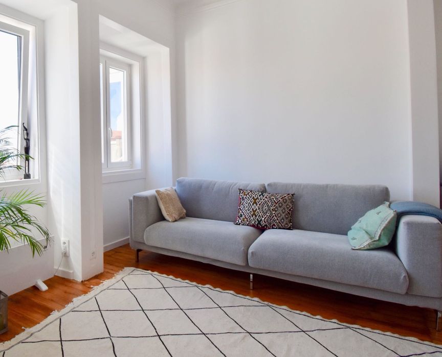 Sofá IKEA NOCKEBY – 3 lugares (cinzento claro)