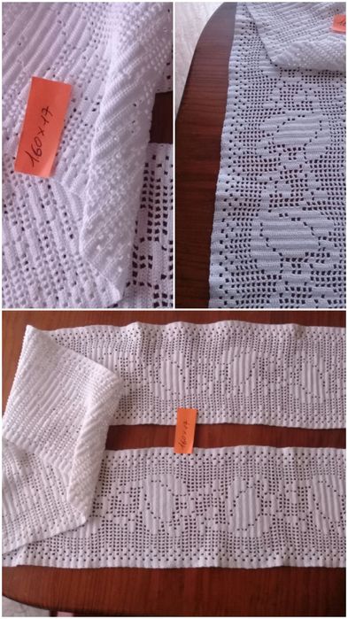 Barras em croché. Colcha. Naprons