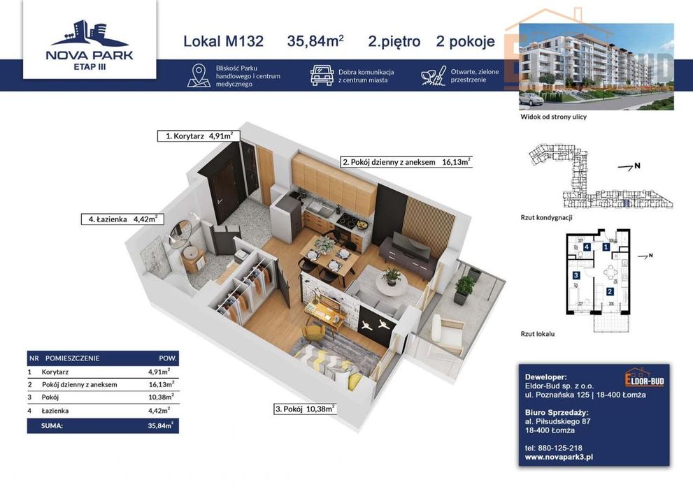 MIeszkanie w atrakcyjnej lokalizacji M-132