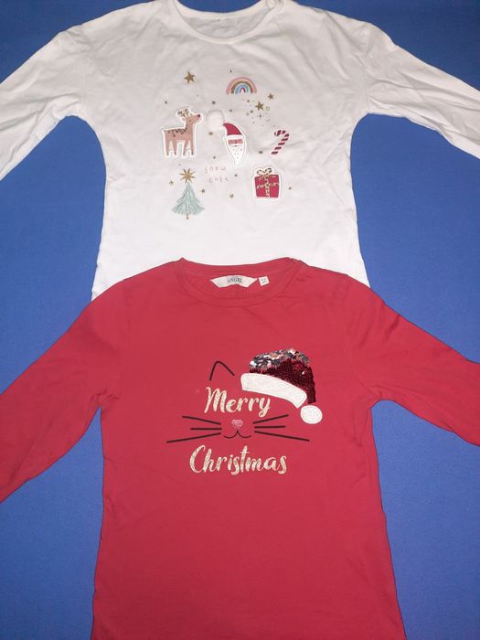 Новогодний реглан свитер платье на 5-6лет