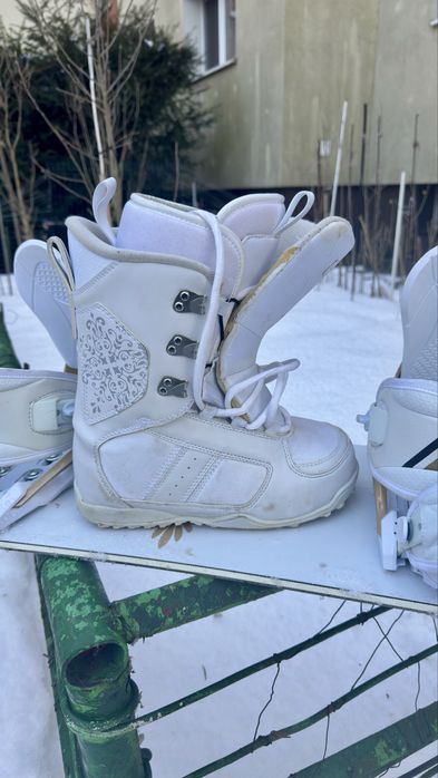 Komplet Snowboard Damski/Młodzieżowy Raven Pearl 142cm + Buty 37.5