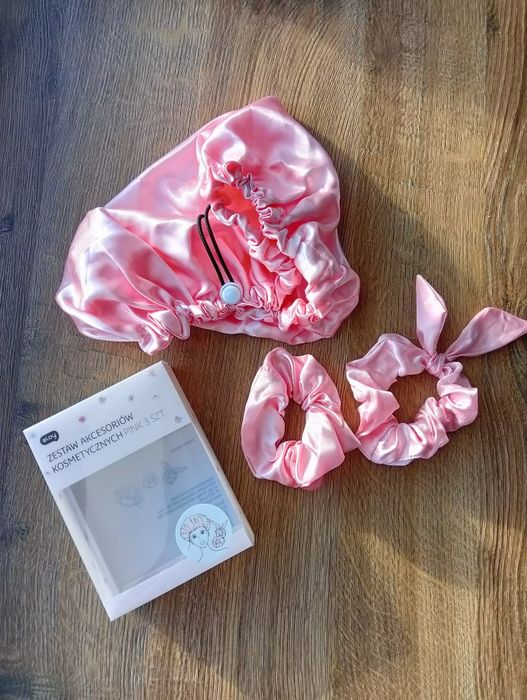 Zestaw czepek+ gumki scrunchie