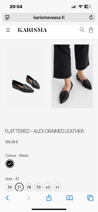 В идеале, лоферы Flattered, Швеция, 39 р