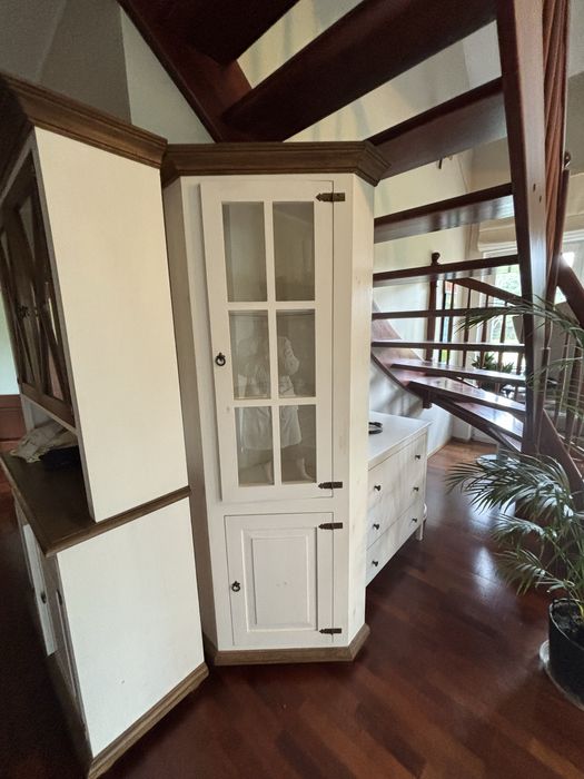 Szafka narożna lite drewno styl prowansalski