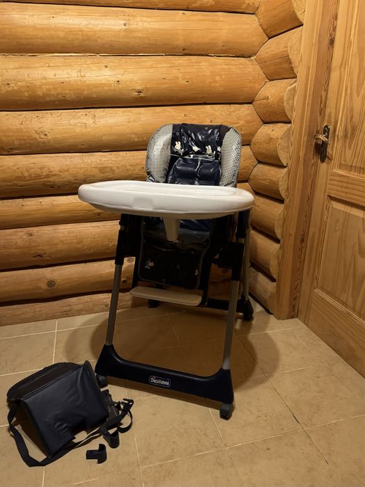 Детский стул для кормления Chicco , синій стілець для годування