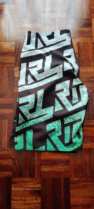 Calção de Banho Rip Curl tamanho 30 castanho / verde / branco novo