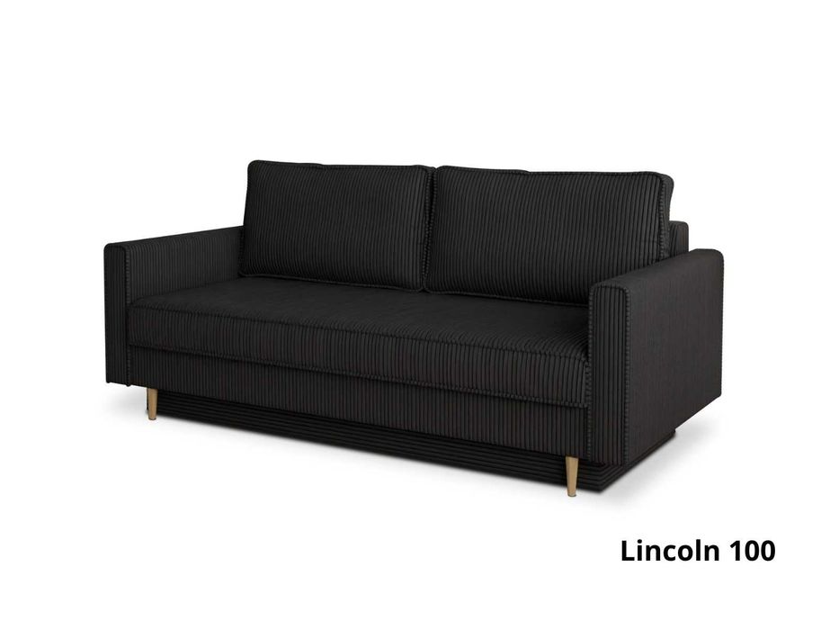 sztruksowa kanapa z funkcją spania