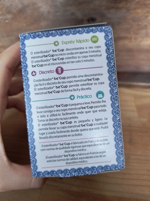 Esterilizador de Copo Menstrual beCup