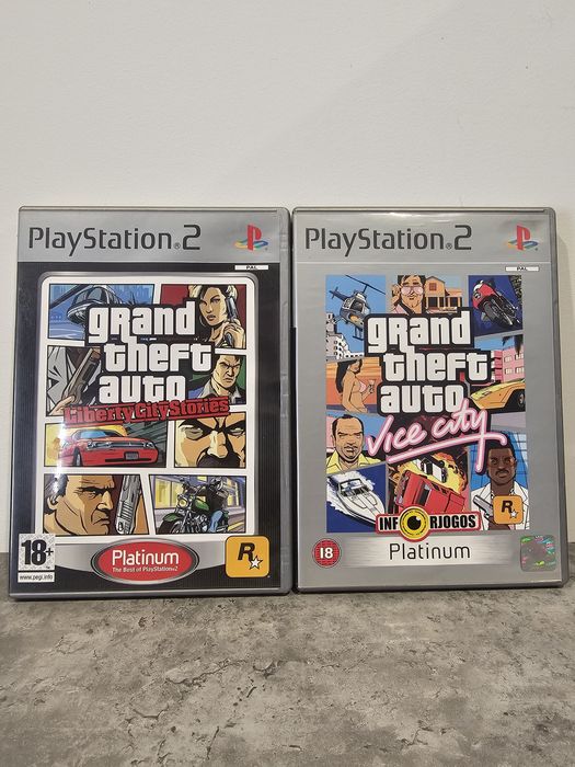 GTA Vice City e GTA Liberty City Stories PS2