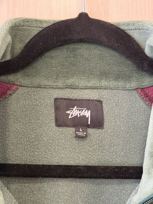 Оригінальна велюрова олімпійка Stussy розмір L