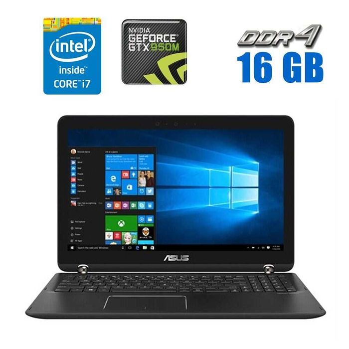 Ноутбук-трансформер Asus Q534U 360 15.6 4k IPS Touch i7-7500U GTX 950M