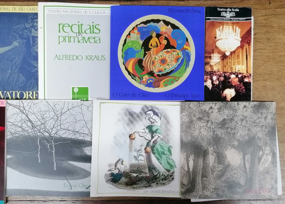 Programas Antigos de Operas do Teatro Nacional de S. Carlos