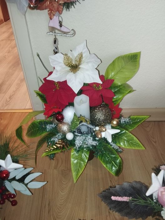 Okazja! Elegancki Ozdobny Stroik Boże Narodzenie i Nie Tylko.