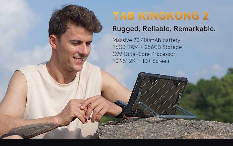 Планшет Cubot Tab KingKong 2 8+256GB LTE 20400Мач Захист IP68/69K з Ручкою підставкою