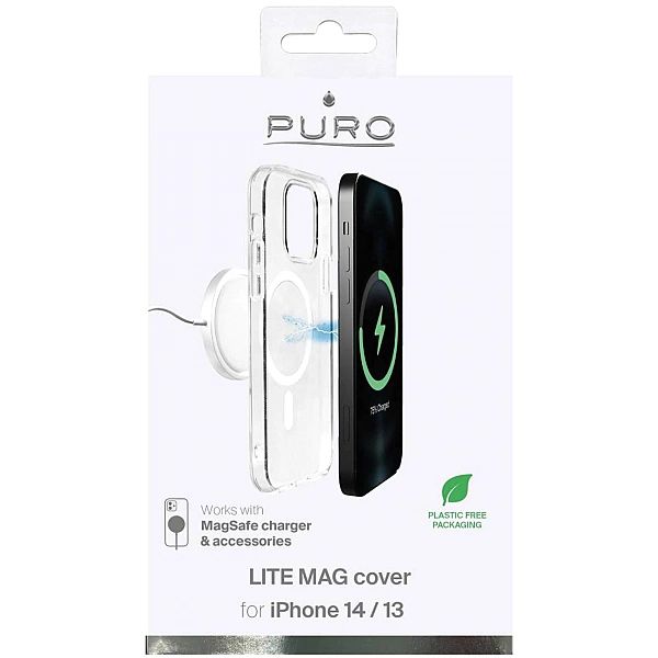 Puro ''LITE MAG'' TPU case with integrated magnets for iPhone 14/13, t