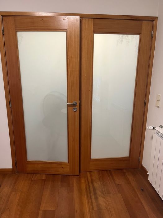 Portas com vidro fosco para interior