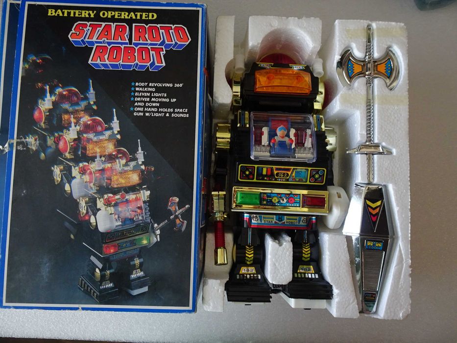 Raro Star Roto Robot - 1985 Made in Taiwan - Son Ai Toys