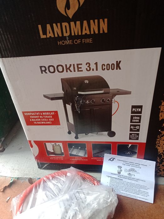 Grill gazowy rookie   z reduktorem