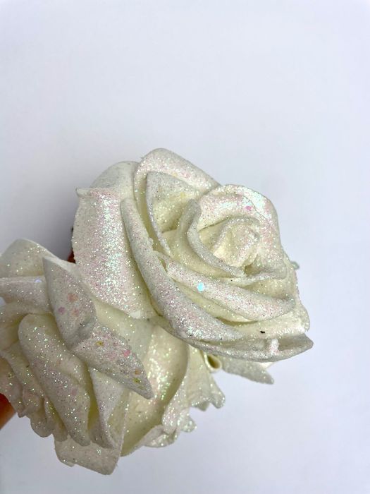 Квіти на ялинку,різдвяний,новорічний декор,штучні квіти