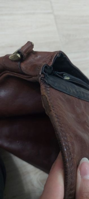 Torebka skórzana retro listonoszka