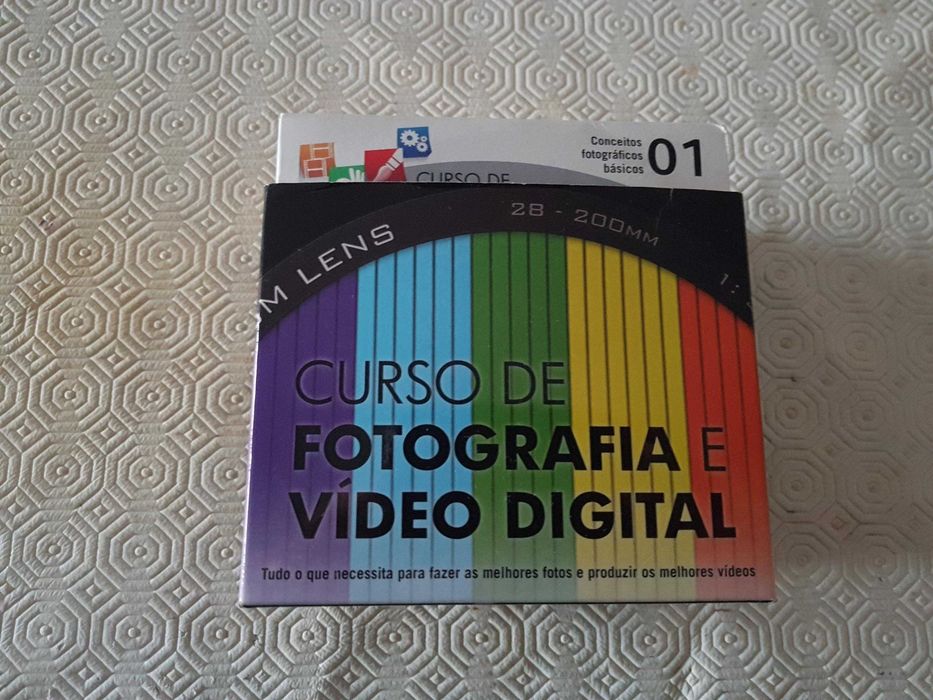 Curso de fotografia novo em DVD e Livros