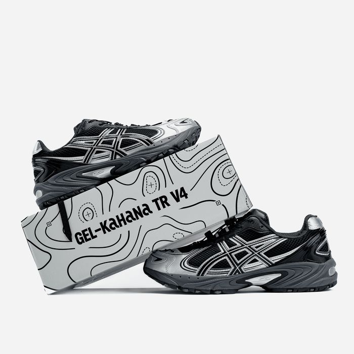 Кросівки Кроссовки ASICS Gel-Kahana TR V4 Carbon Black Grey Серый Сірий Кросовки демісезон