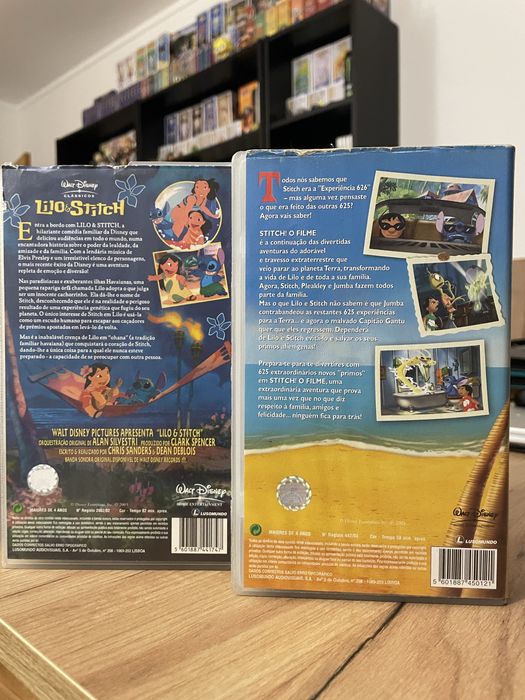 Conjunto VhS lilo e stitch