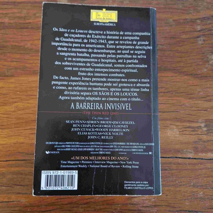 Os Sãos e os Loucos - A Barreira Invisível - Livro Um - James Jones