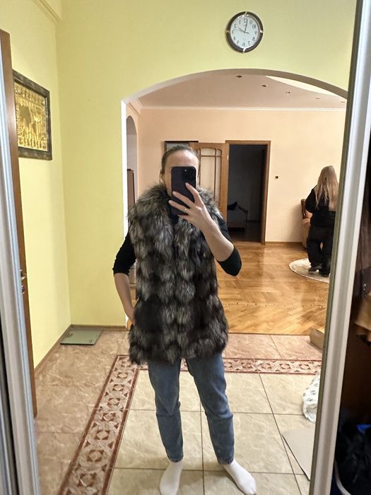 Срочно жилетка. Натуральний мех 46р