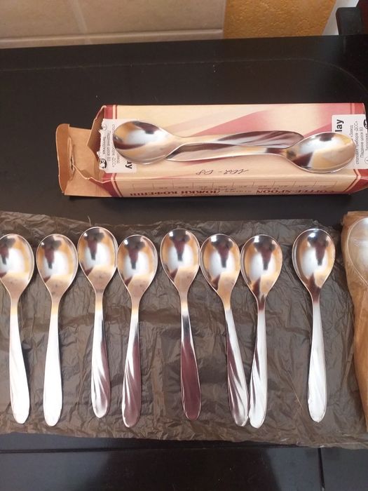 Продам кофейные ложки с нерж,уп 24штАкция