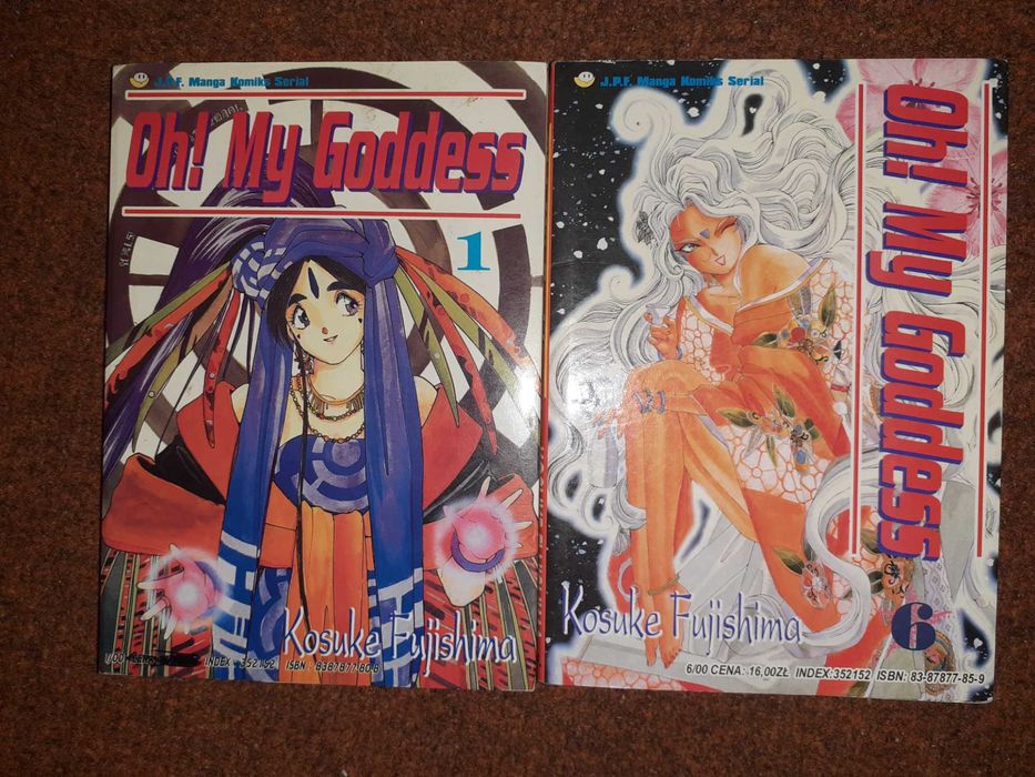 Stare wydania mangi Oh my goddess 1 i 6