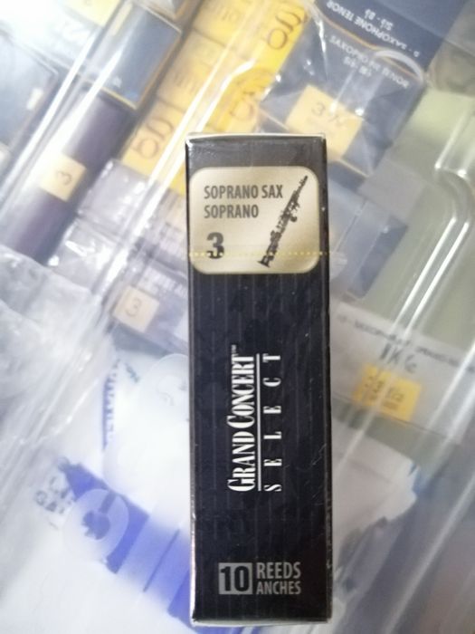 Rico Select Jazz Saxophone Soprano Reeds Box 3 Hard/Grand Concert 364176302279937124