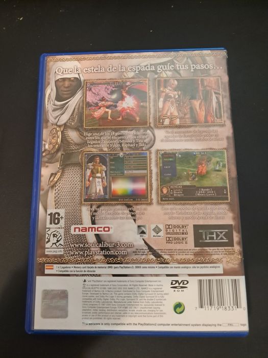 Jogo para Playstation2: "Soulcalibur III" Preço: 12€ (Posso negociar).