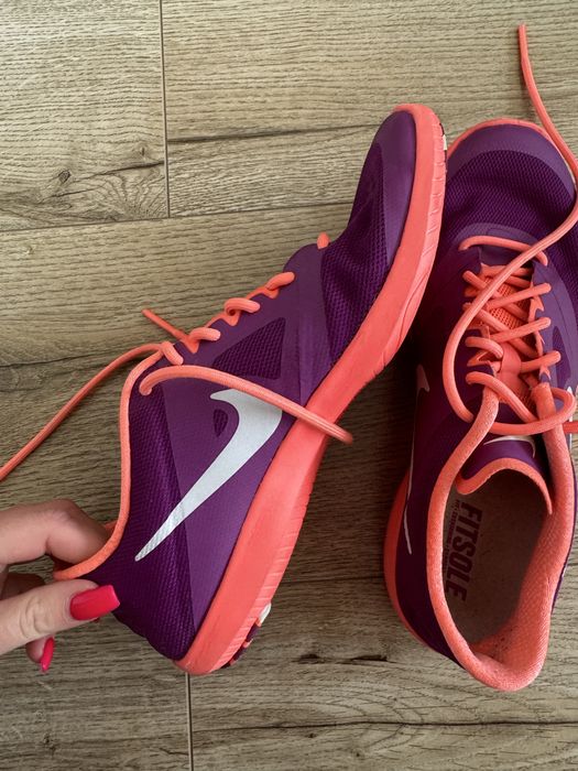 Buty Nike sportowe różowo fioletowe