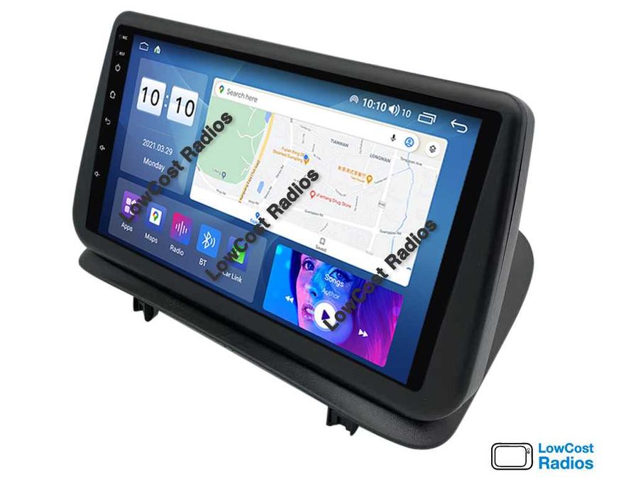 (NOVO) Rádio 2DIN 9"• Renault Clio 3 III | (2005 a 2014) • Android GPS • Mãos livres • CARPLAY • ANDROID AUTO