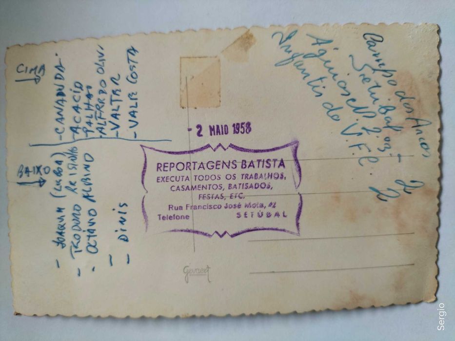 Cartão postal (jogadores de futebol )  Лот 175